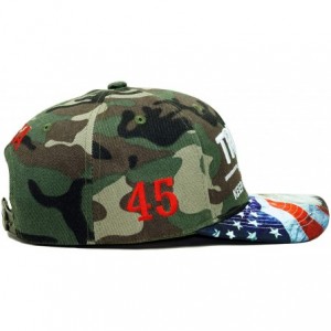 Baseball Caps Trump Keep America Great! Embroidery Hat Adjustable 45 President USA Eagle Baseball Cap - Green Camo - CM18UEGG...