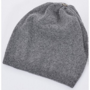 Skullies & Beanies Womens Darkgrey Cashmere Slouchy Raccoon - CI18AITAQYQ $32.79