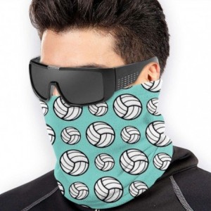 Balaclavas Neck Gaiter Headwear Face Sun Mask Magic Scarf Bandana Balaclava - Volleyball Sport Pattern Mint Green - CP1979MAE...