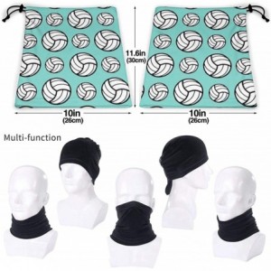 Balaclavas Neck Gaiter Headwear Face Sun Mask Magic Scarf Bandana Balaclava - Volleyball Sport Pattern Mint Green - CP1979MAE...