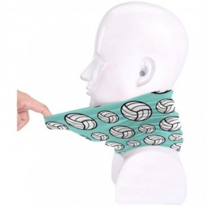 Balaclavas Neck Gaiter Headwear Face Sun Mask Magic Scarf Bandana Balaclava - Volleyball Sport Pattern Mint Green - CP1979MAE...