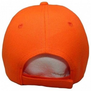Skullies & Beanies Deer Skull Hunter Predator Neon Bright Orange Embroidered Cap Hat 909A - CX18C6CUZX9 $11.79