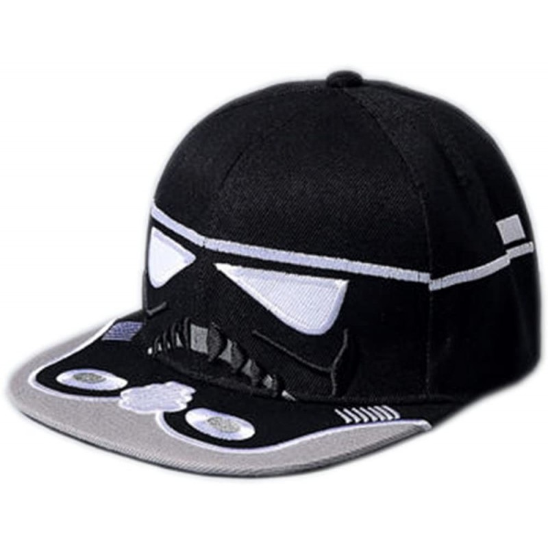 Baseball Caps Star Wars Stormtrooper Snapback Baseball Cap Hat Black - CK129BD5ZTJ $17.81