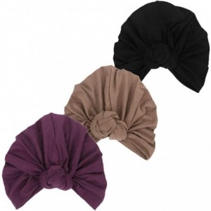 Skullies & Beanies Women's Knotted Hat Cap India's Hat Turban Headwear Beanie Chemo Cap Hair Loss Hat - Style3 - CS18ASDXQLW ...