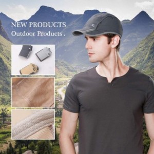 Baseball Caps Unisex SPF Quick-Drying Running Baseball Cap Large Bill Sun Hat 55-61cm - Beige_89056 - CV18NAISLAL $10.44