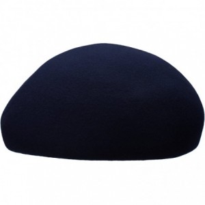 Berets Women Unisex 100% Wool Felt Beret Hats Pillbox Fascinator Saucer Tilt Cap A468 - Navy Blue - CT18GG3Z560 $20.49