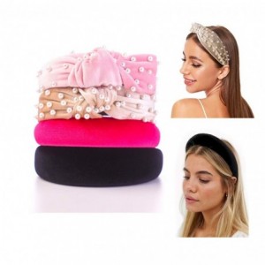 Headbands Headbands Fashion accessories headband - 4 pack padded+pearl knot - CT18Z4GWH4D $24.46