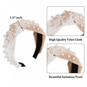 Headbands Headbands Fashion accessories headband - 4 pack padded+pearl knot - CT18Z4GWH4D $11.75