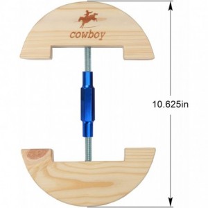 Cowboy Hats Hat Stretcher-Large Size 7 1/2" to 10 5/8"-Colourful Adjustable Buckle Heavy Duty-Easy to Use (Large- Blue) - CI1...