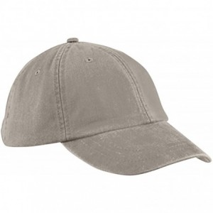 Baseball Caps 6-Panel Low-Profile Washed Pigment-Dyed Cap - Ivory - C912N3CVMWZ $9.78