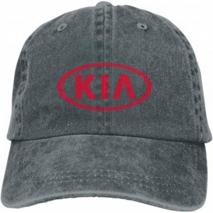 Baseball Caps Custom KIA_Car Logo Fashion Hat Cap for Men Black - Deep Heather - CL18SOO863L $16.81