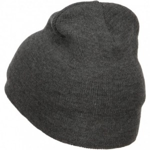 Skullies & Beanies US Army Veteran Military Embroidered Short Beanie - Dk Grey - C71862WK5LW $24.72