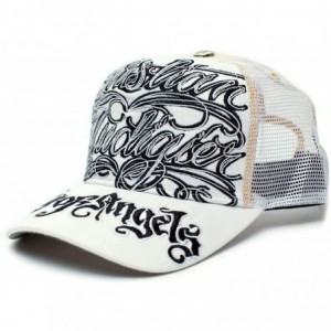 Baseball Caps COA Hat Cap Unisex Truckers City of Angeles White/White - CL18IQ0QZAE $14.81