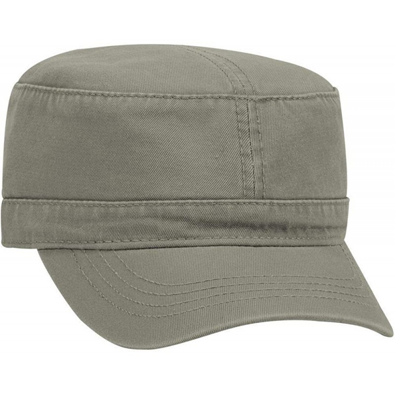 Visors Superior Garment Washed Cotton Twill Military Cap - Ol. Green - CU187I9N9MH $10.23