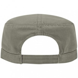 Visors Superior Garment Washed Cotton Twill Military Cap - Ol. Green - CU187I9N9MH $10.23