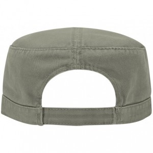 Visors Superior Garment Washed Cotton Twill Military Cap - Ol. Green - CU187I9N9MH $10.23