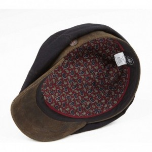 Newsboy Caps Summer Linen Bakerboy Newsboy Cap - Black - C6198E9G9I8 $56.28