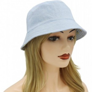 Bucket Hats Unisex Reversible Packable Bucket Hat Sun hat for Men Women - Pineapple Blue - CW18Q93TOC8 $10.69