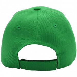 Baseball Caps Baseball Cap Men Women - Classic Adjustable Plain Hat - Kelly Green - C817YIXD6MN $8.68