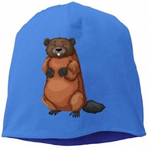 Skullies & Beanies Headscarf Lifelike Groundhog Hip-Hop Knitted Hat for Mens Womens Fashion Beanie Cap - Royalblue - CE18IEYZ...