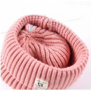 Skullies & Beanies Pom Pom Beanies Crochet Toddler Infants - Pink - CO192C694AE $7.96