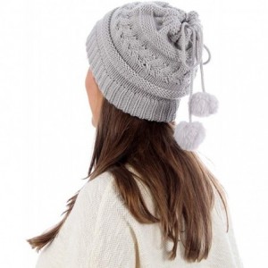 Skullies & Beanies Adjustable Ponytail Beanie - Grey - CO18ZWNC3AG $13.86