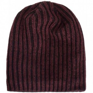 Skullies & Beanies Women's Solid Color Wool Knit Hats Earmuffs Parent-Child Caps - Wine6 - C818I6UCXW7 $8.81