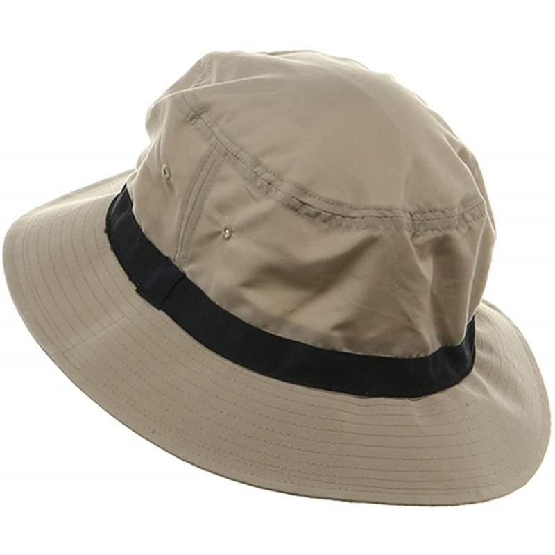 Sun Hats Oversized Water Repellent Brushed Golf Hat - Khaki Navy - CX18G4GXW0C $23.72