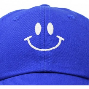 Baseball Caps Smile Baseball Cap Smiling Face Happy Dad Hat Men Women Teens - Royal Blue - CC18SMQQ6ZX $23.04
