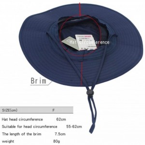Sun Hats Unisex Outdoor Lightweight Breathable Waterproof Bucket Wide Brim Hat - UPF 50+ Sun Protection Sun Hats Shade - CY18...