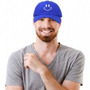 Baseball Caps Smile Baseball Cap Smiling Face Happy Dad Hat Men Women Teens - Royal Blue - CC18SMQQ6ZX $13.39