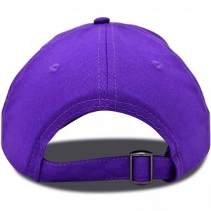 Baseball Caps Alien Head Baseball Cap Mens and Womens Hat - Purple - CF18M66ILDQ $22.24