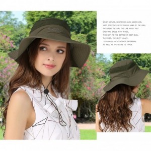 Sun Hats Unisex Outdoor Lightweight Breathable Waterproof Bucket Wide Brim Hat - UPF 50+ Sun Protection Sun Hats Shade - CY18...