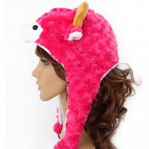 Skullies & Beanies Ladies Animal Hat- Soft Fleece Lined Hat - Sheep Antelope Beauty Hat - White Sheep - CX11PVN2DU3 $7.77