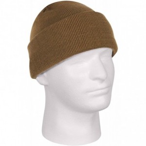 Skullies & Beanies Sports Visor Billed Knit Radar Cuff Beanie - Coyote Brown - CT1928E3OLU $10.48