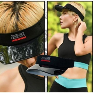 Visors Plastic Sun Visors Unique Hip Hop Dancing Transparent Visor Cap Travel Clear Tennis Beach Hat for Men and Women - CN18...