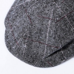 Newsboy Caps 1-2 Pack Newsboy Hats for Men Classic 8 Panel Wool Blend Applejack Gatsby Peaky Blinders Ivy Hat - Z-grey (a Hat...