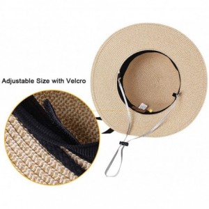 Sun Hats Sun Hats for Women Brim Straw Hat Beach Hat UPF UV Packable Cap for Travel - 03-mixed Beige New - CC193Y52RLA $16.08