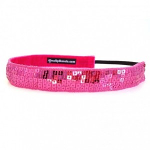 Headbands Women's Sequins Hot Pink One Size Fits Most - Hot Pink - CR11K9XE7D1 $14.32