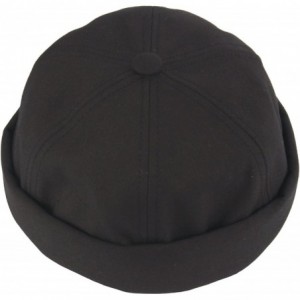 Baseball Caps Watch Cap Beanie Style Empty Plain No Bill Fashion Baseball Hat Truckers - Black - C518E6ZG7UQ $26.81