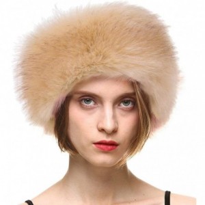 Cold Weather Headbands Faux Fur Headband with Elastic Fluffy Fur Hat Winter Ear Warmer Women Earmuff Ski Cold Weather Caps - ...