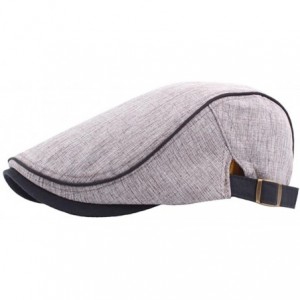 Newsboy Caps Men's Gatsby Flat Cap-Unique Flat Cap Irish newsboy IVY Hat Unique Cabbie Driving Cap (Khaki) - C018DSDTGG7 $8.19