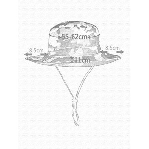 Sun Hats Wide Brim Sun Protection Bucket Hat Adjustable Outdoor Fishing - B10031-khaki Camo - CO18CWTEM8O $11.74