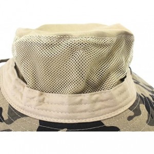 Sun Hats Wide Brim Sun Protection Bucket Hat Adjustable Outdoor Fishing - B10031-khaki Camo - CO18CWTEM8O $11.74