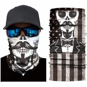 Balaclavas Cool Skull Stars and Stripes USA Flag Print Balaclava Headband Bandana Head Wrap Scarf - Skull Man - CI197YESXAI $...