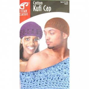 Skullies & Beanies Cotton Kufi Cap 11190 Sky Blue- ultra stretch- fits all size- one size- stretchable - Sky Blue - CS123CIVI...