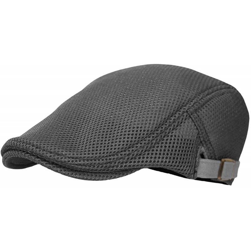Newsboy Caps Ivy Cap Straw Weave Linen-Like Cotton Cabbie Newsboy Hat MZ30038 - Mesh_grey - C018W67EMLC $28.83