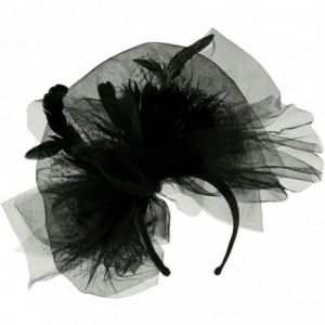 Headbands Tulle Couture Fascinator - Black W24S53F - C9110A3V7FP $24.96