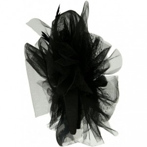 Headbands Tulle Couture Fascinator - Black W24S53F - C9110A3V7FP $24.96