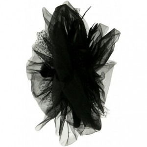 Headbands Tulle Couture Fascinator - Black W24S53F - C9110A3V7FP $24.96